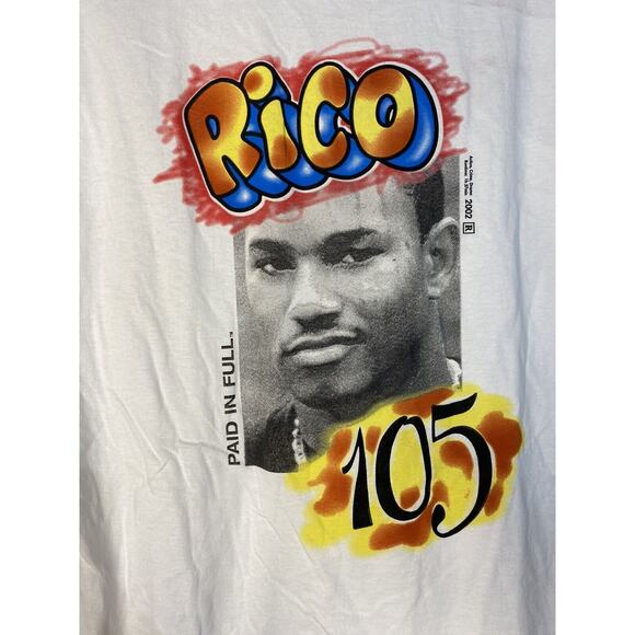 Rico 105 Paid in Full Graphic Tee NWT Rue21 Guys T-Shirt Size Large - Picture 2 of 4